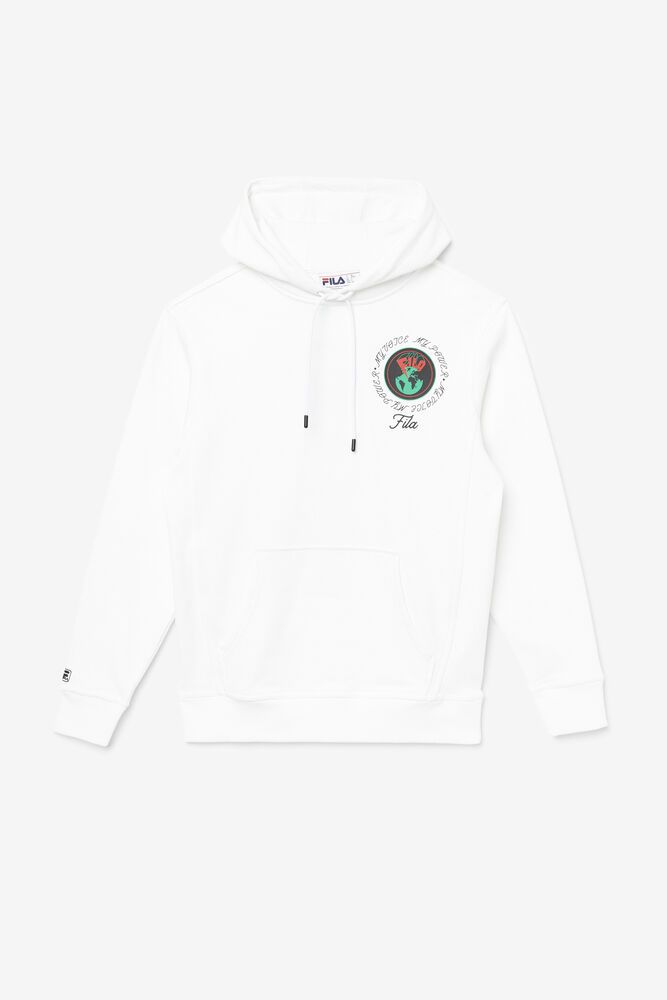 Fila Hoodie Mens White - Hunt - Philippines 0683214-PC